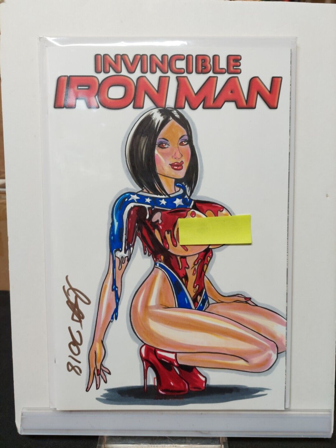 Invincible Iron Man #1    Blank Sketch Variant    Original Art Work