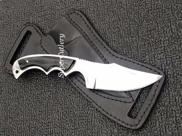 BOOT KNIFE CUSTOM D2 STEEL SMALL SKINNERS KNIFE BUFFALO HORN HANDLE KNIFE SALE