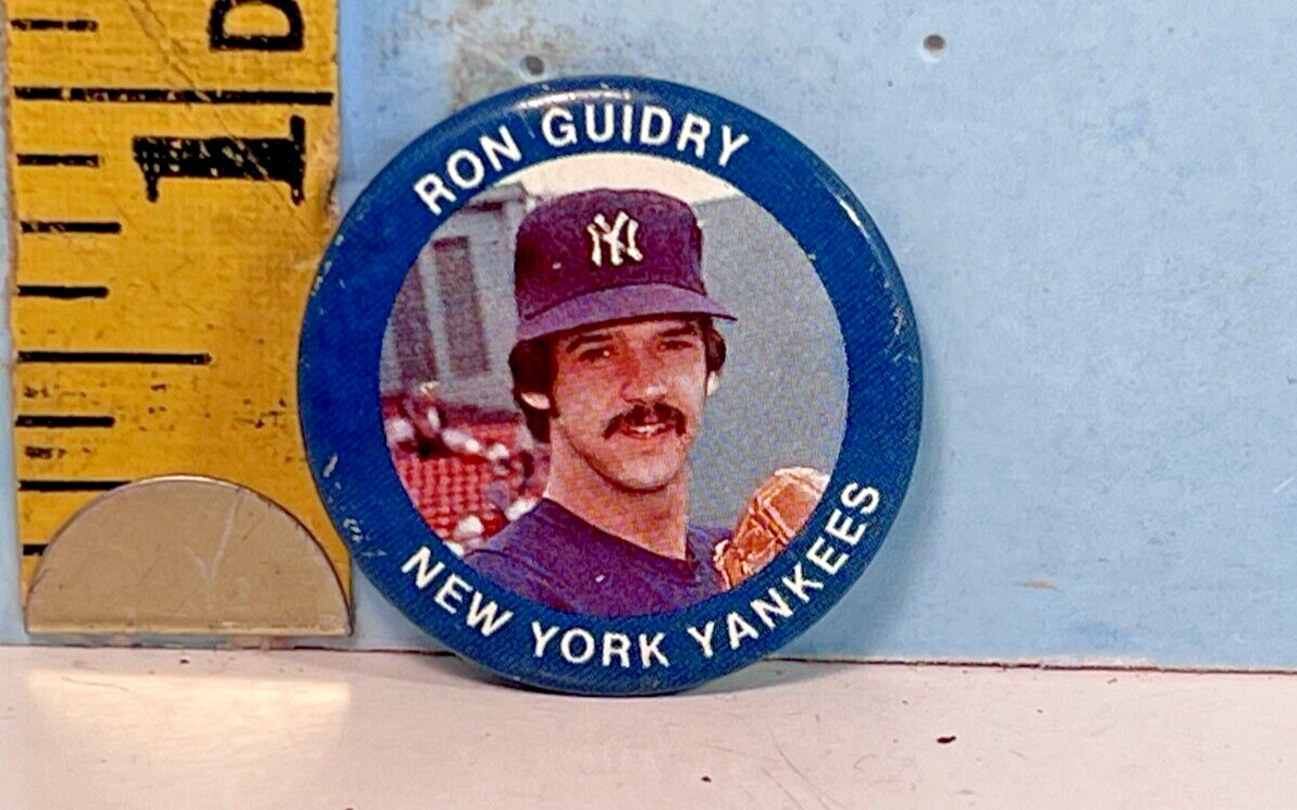 1984 Fun Foods #96 Ron Guidrey Yankees MLB Pinback Button 1\