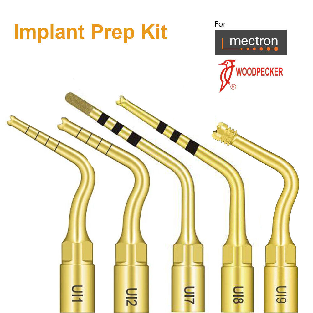 Dental Ulr Implant Prep Tip Kit Fit Mectron Piezosurgery Woodpecker Ultrasurgery