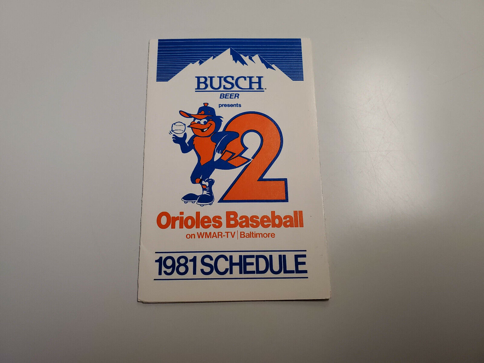 RS20 Baltimore Orioles 1981 MLB Baseball Pocket Schedule - WMAR/Busch/Budweiser