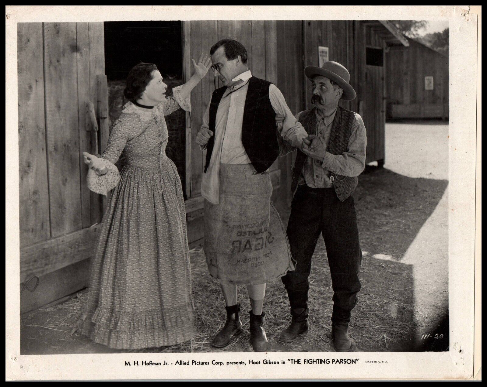HOOT GIBSON + MARCELINE DAY IN THE FIGHTING PARSON (1933) ORIG VINTAG PHOTO E 26