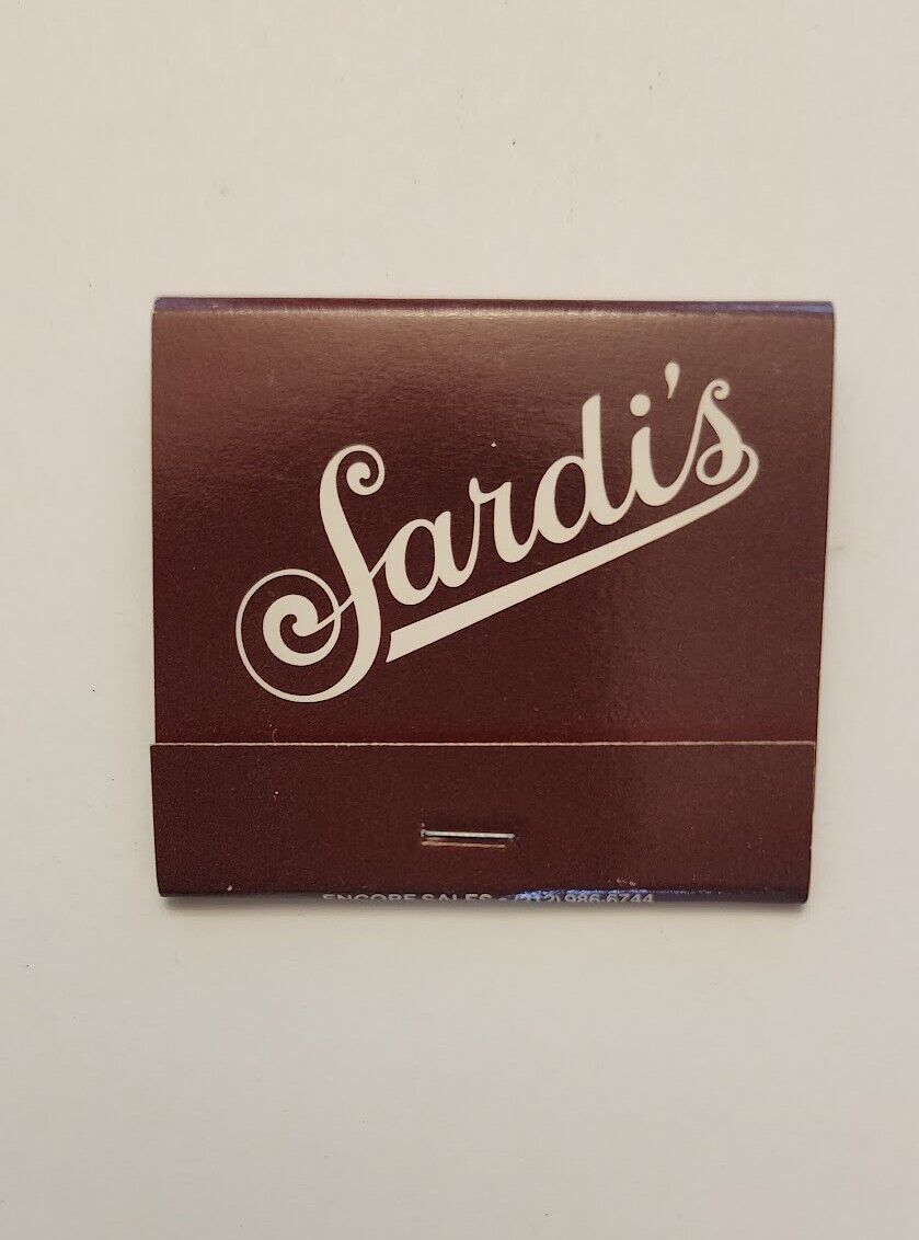 Rare Sardis Restaurant, New York City Matchbook Matches - NYC Broadway Theater 