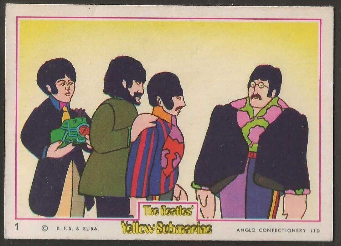ANGLO-THE BEATLES YELLOW SUBMARINE 1968-#01- QUALITY CARD