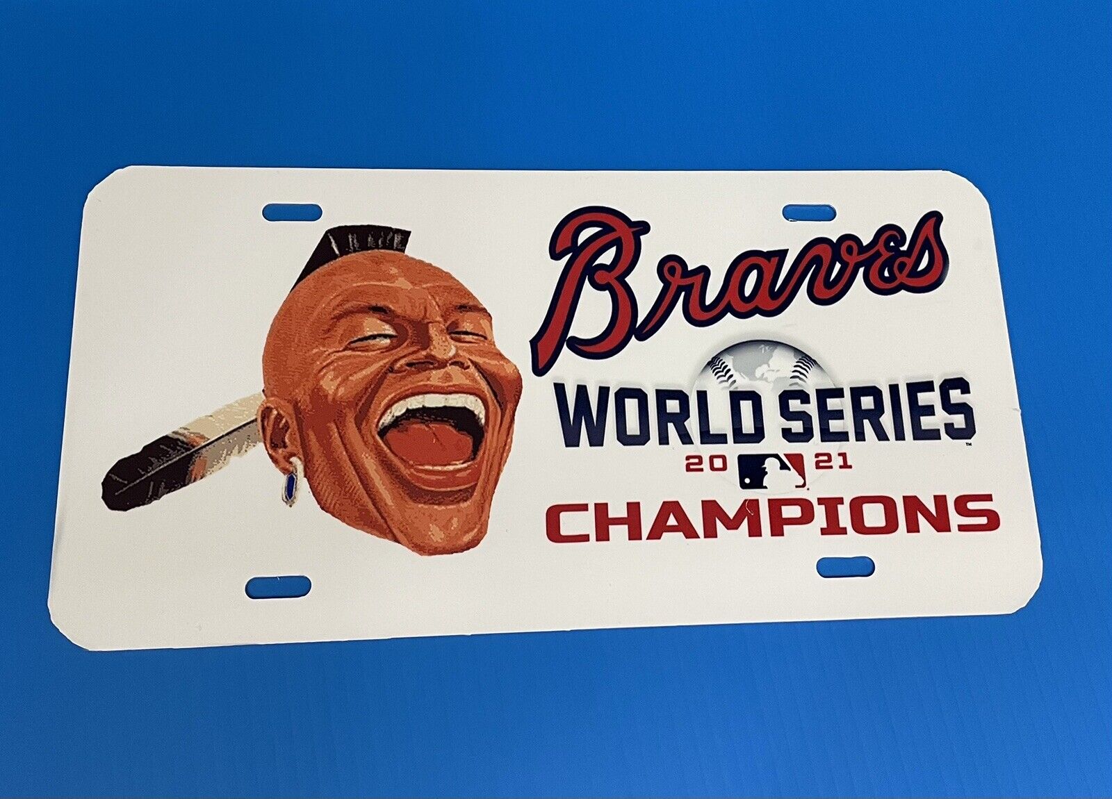 Atlanta Braves 2021 World Series Champions Aluminum License Plate 