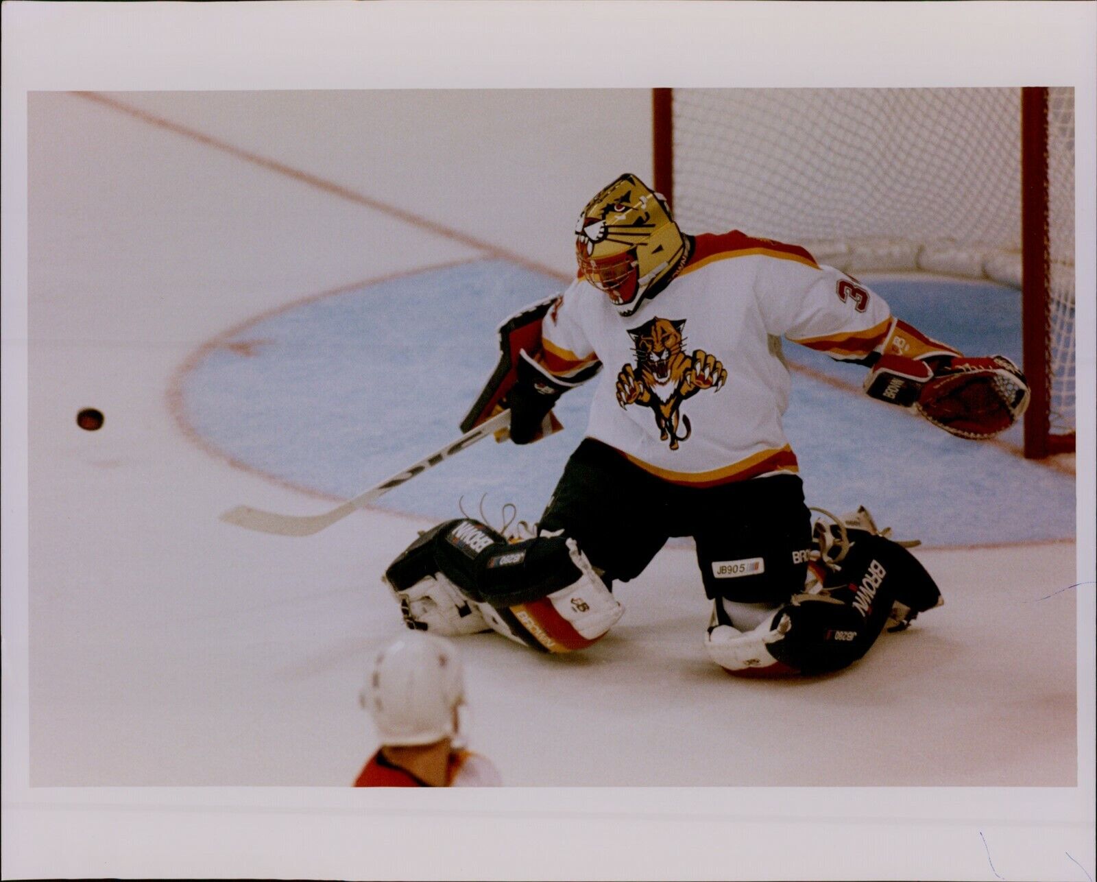 LG890 90s Original Jon Kral Color Photo FLORIDA PANTHERS GOALIE Ice Hockey NHL