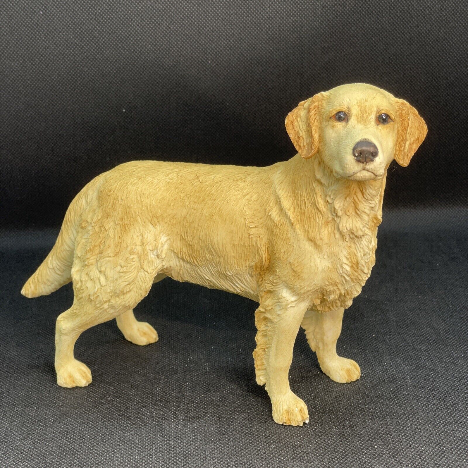 Golden Retriever Heavy Detailed Resin Dog Sculpture Beautiful Realistic
