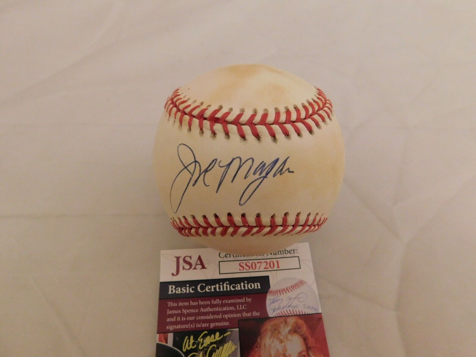 Joe Morgan Signed / Autographed ONL Bill White Vintage Baseball JSA COA