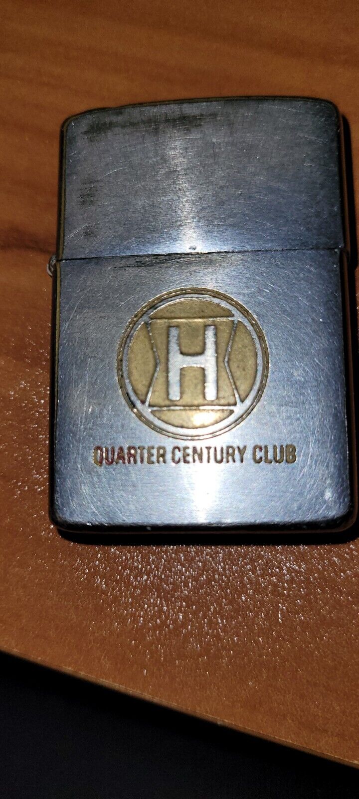 Vintage 1960’s H Logo Zippo Lighter Quarter Century Club