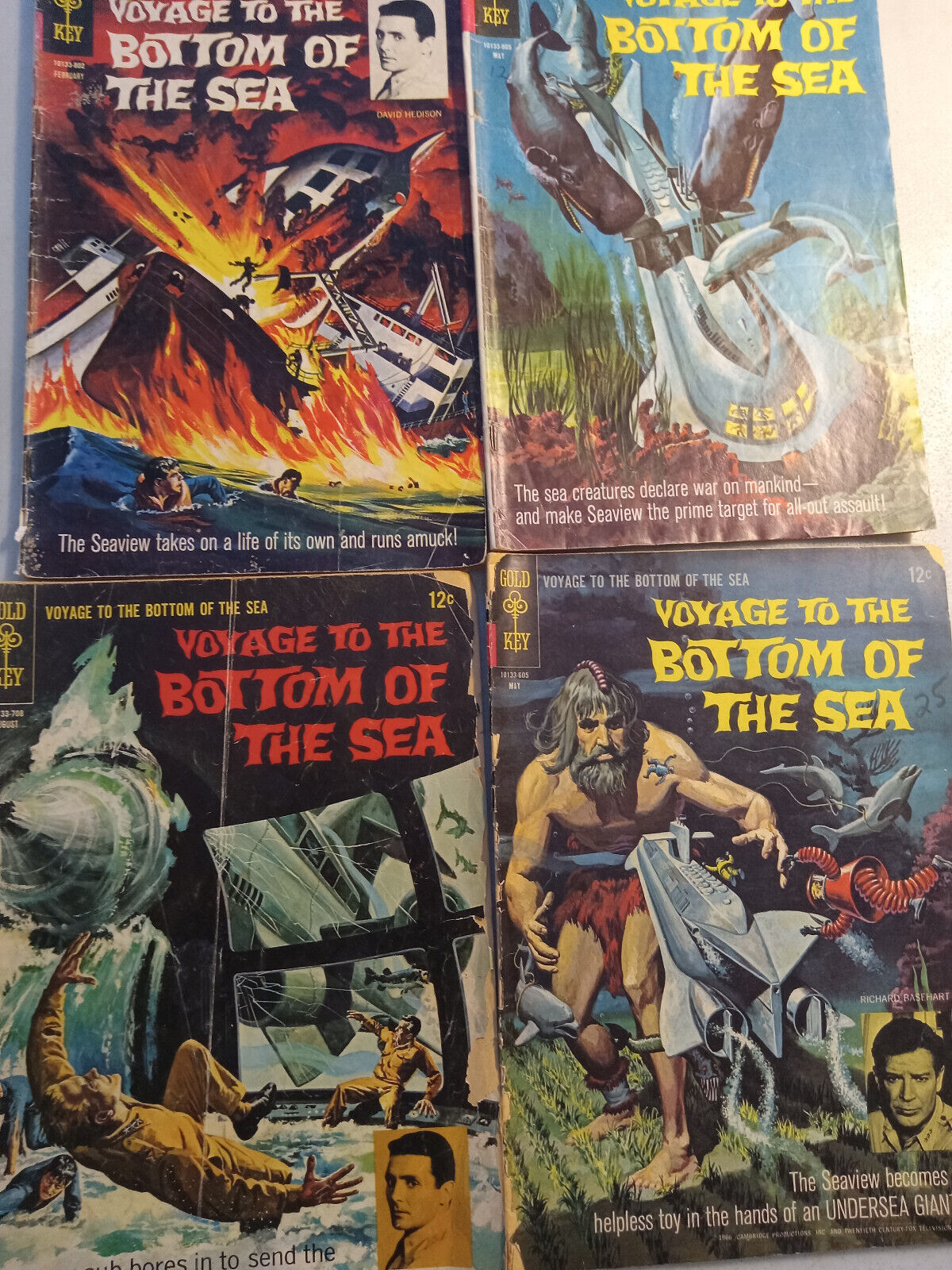 Voyage to the Bottom of the Sea Vintage Sci Fi Submarine TV Series 4 9 11 12 ‘66