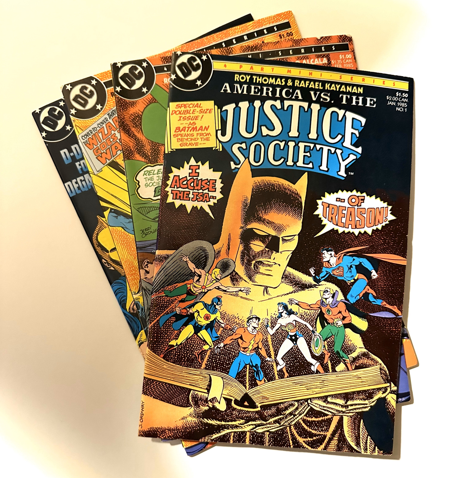 America vs. Th Justice Society (1985) 1-4 DC Comics VF/NM +bags/boards