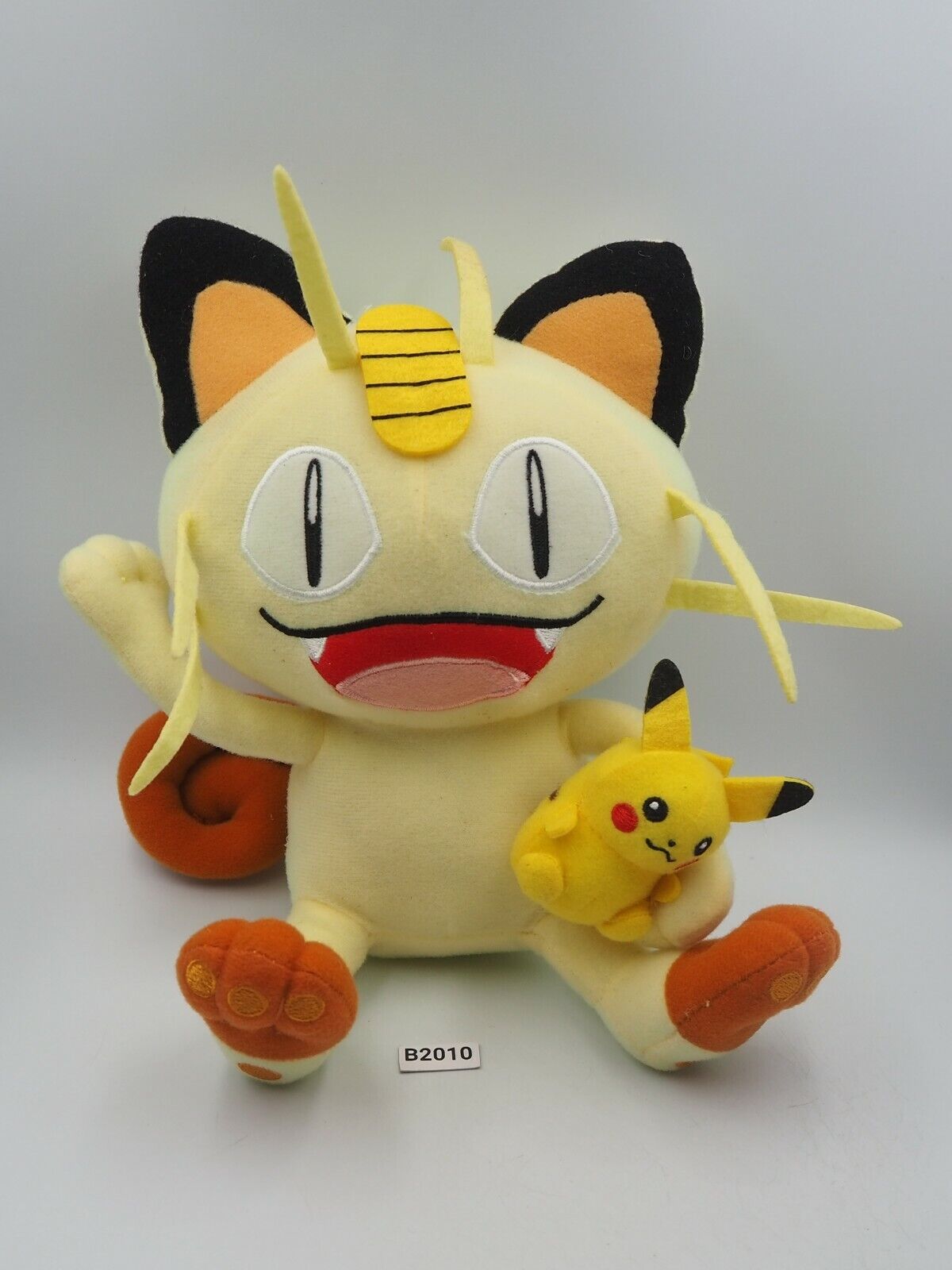 Meowth Pikachu B2010 Pokemon Center Lottery Prize 2012 Plush 9\
