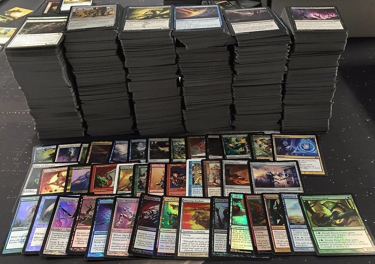 1000 Magic the Gathering MTG card lot with FOILS/RARES INSTANT COLLECTION