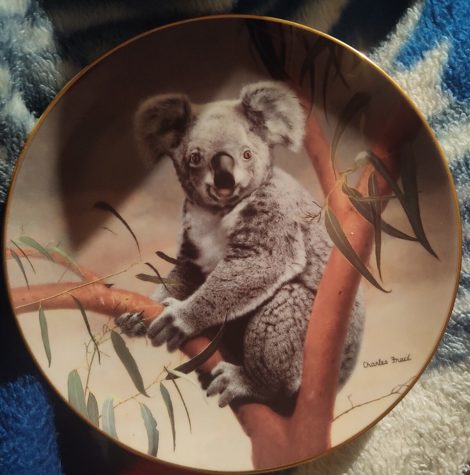 Bradex - The Koala by Charles Frace. Nature's Lovables. Wildlife Society Plate 