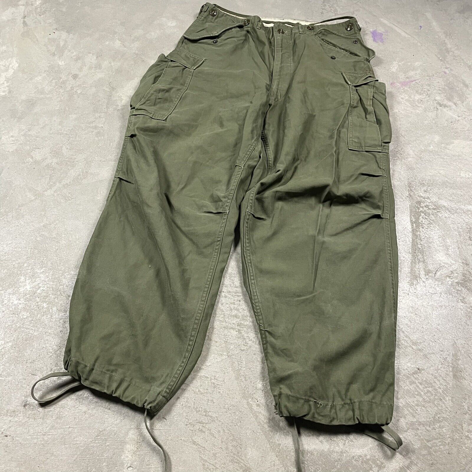 vtg military M-1951 Field Shell Trousers MEDIUM REGULAR cargo pants army Talon