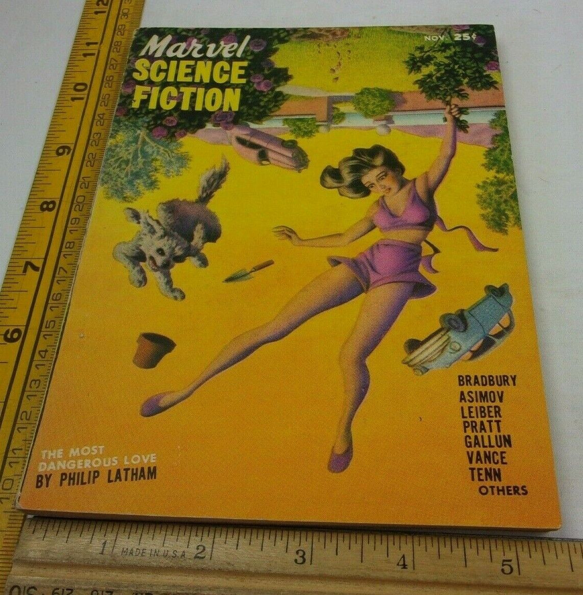 Ray Bradbury Isaac Asimov Vance MARVEL Science Fiction pulp magazine Nov 1951