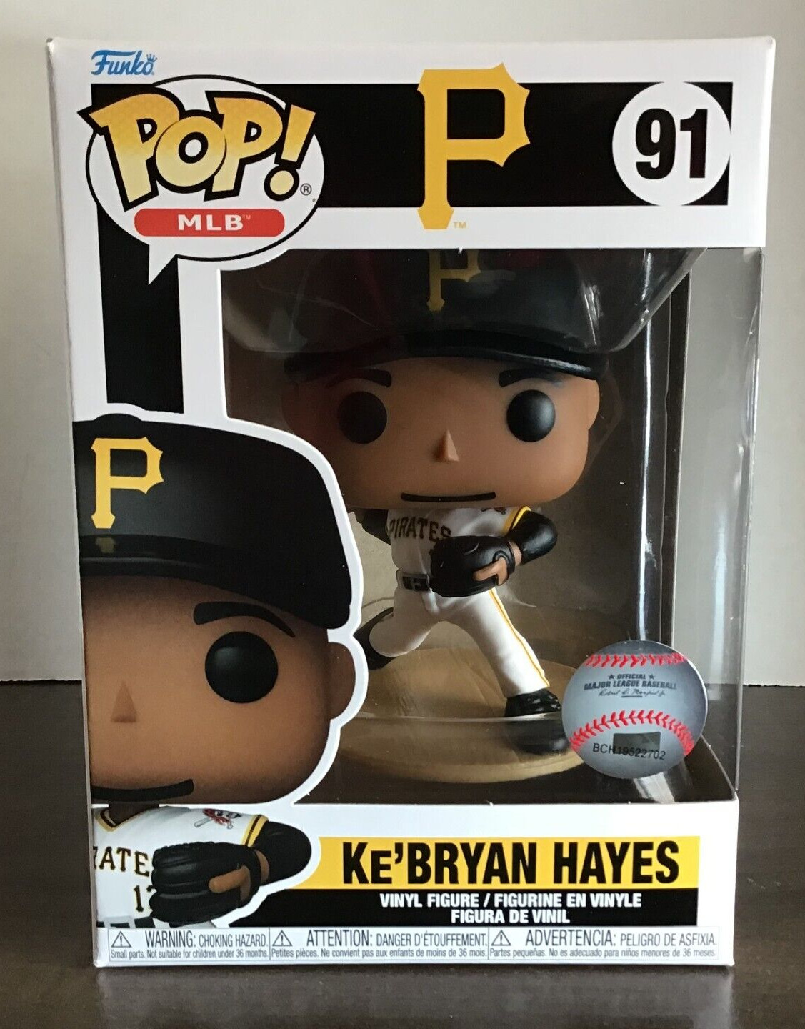 Funko Pop MLB Pittsburgh Pirates Ke\'Bryan Hayes Funko Pop Vinyl Figure #91