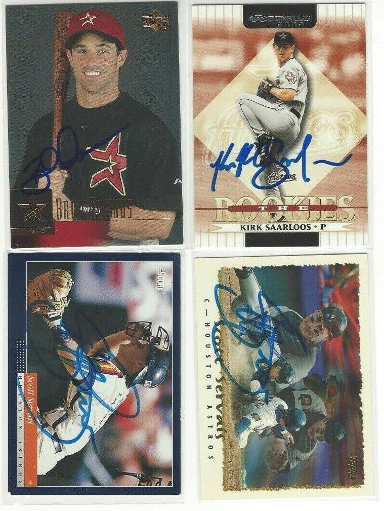  2001 Upper Deck #367 Brad Ausmus Signed Baseball Card Houston 