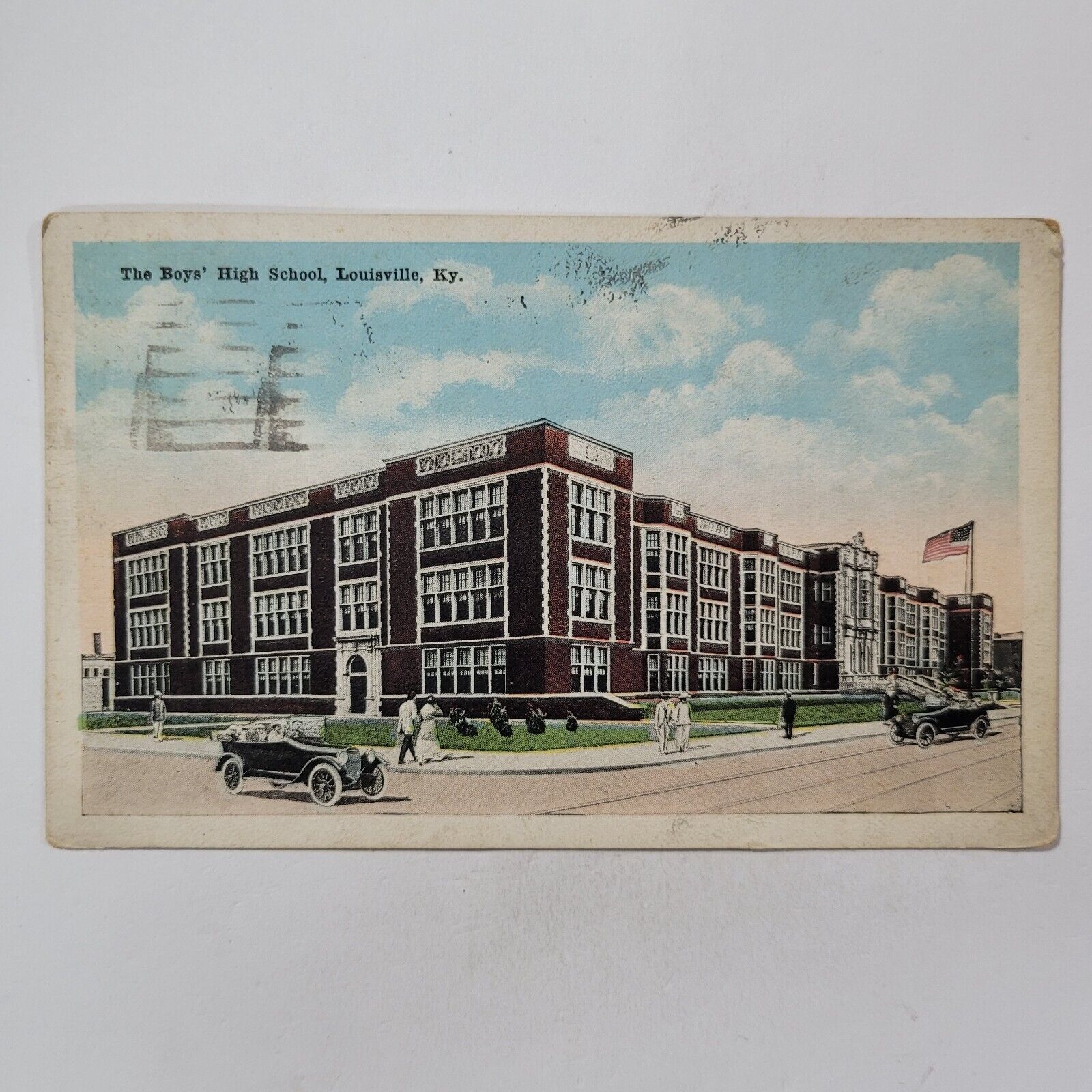 The Boys High School Male Louisville Kentucky Antique Postcard c1921