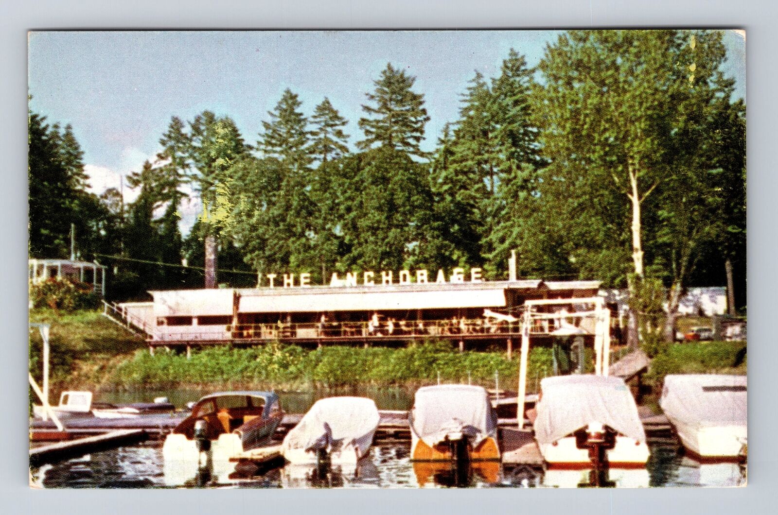Portland OR-Oregon, the Anchorage Restaurant, Advertising, Vintage Postcard
