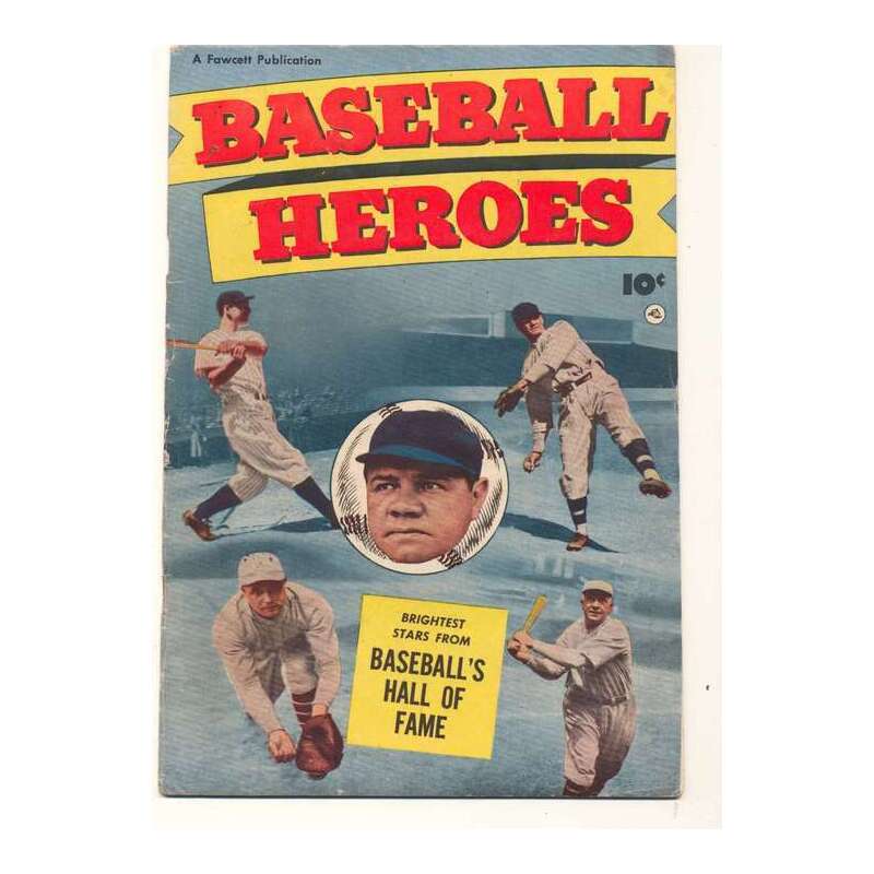 Baseball Heroes #1 in Fine minus condition. Fawcett comics [g@