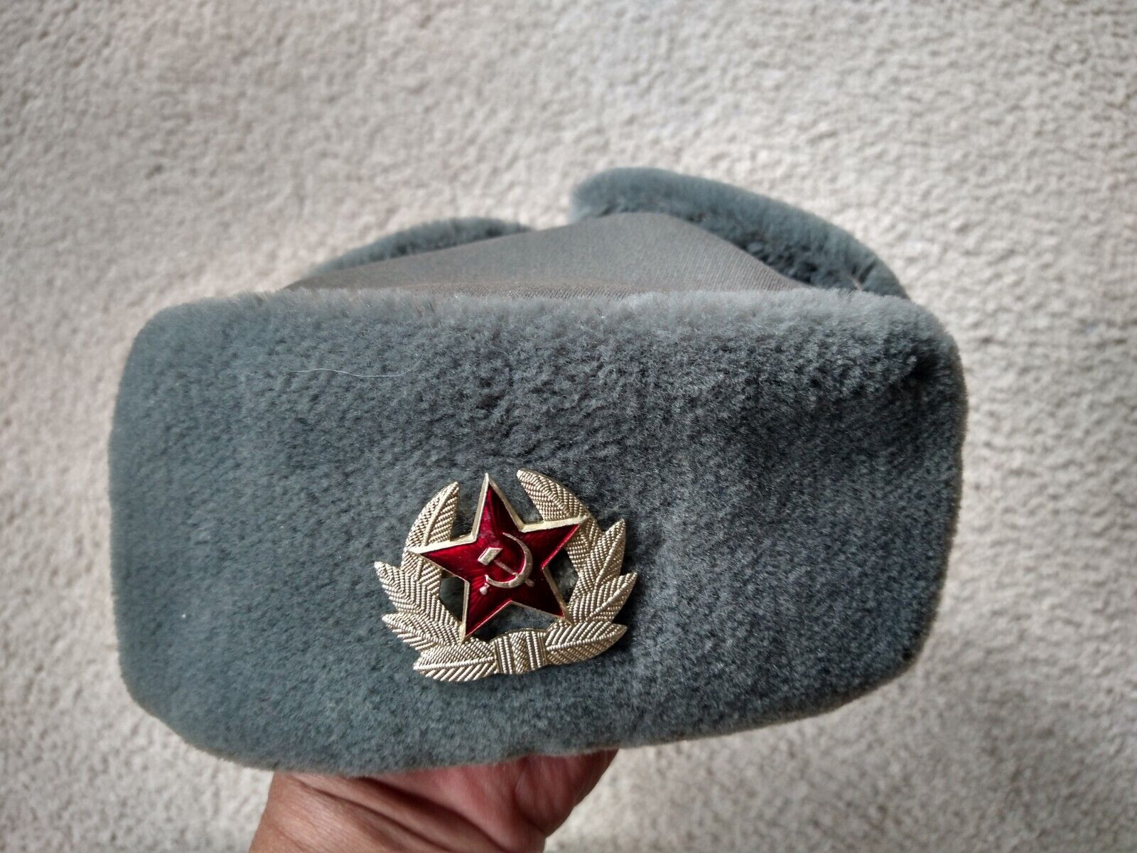 RARE OLD Soviet Military ARMY winter Hat Cap size 57 USSR 