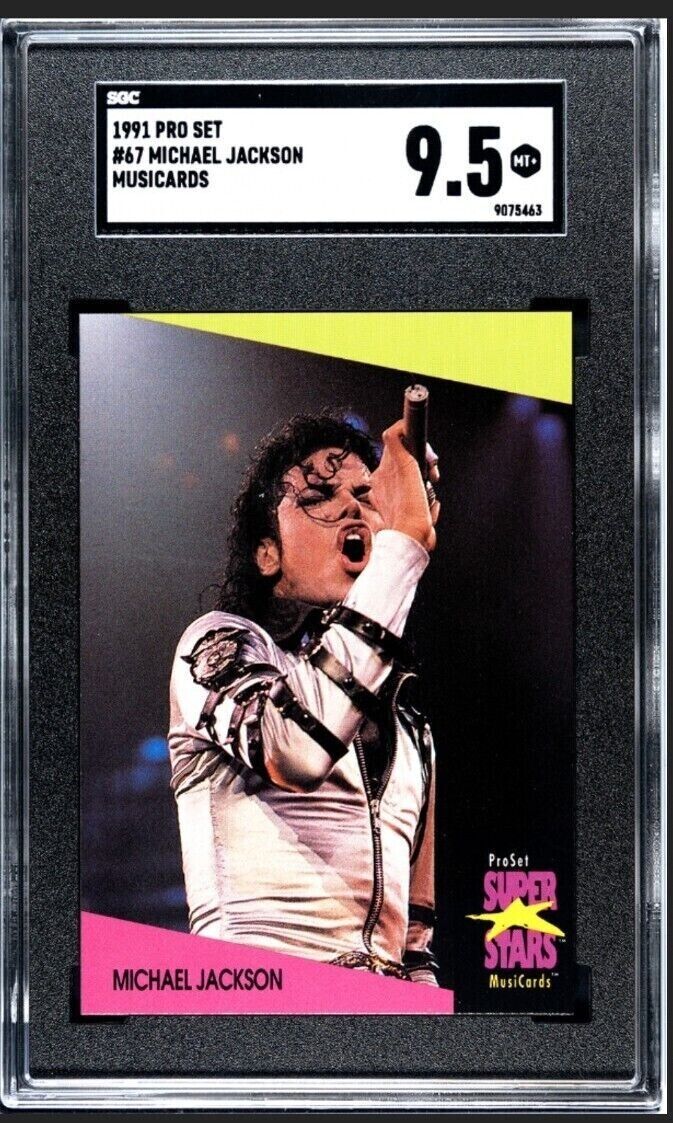 1991 Pro Set Michael Jackson #67 MusiCards | SGC 9.5