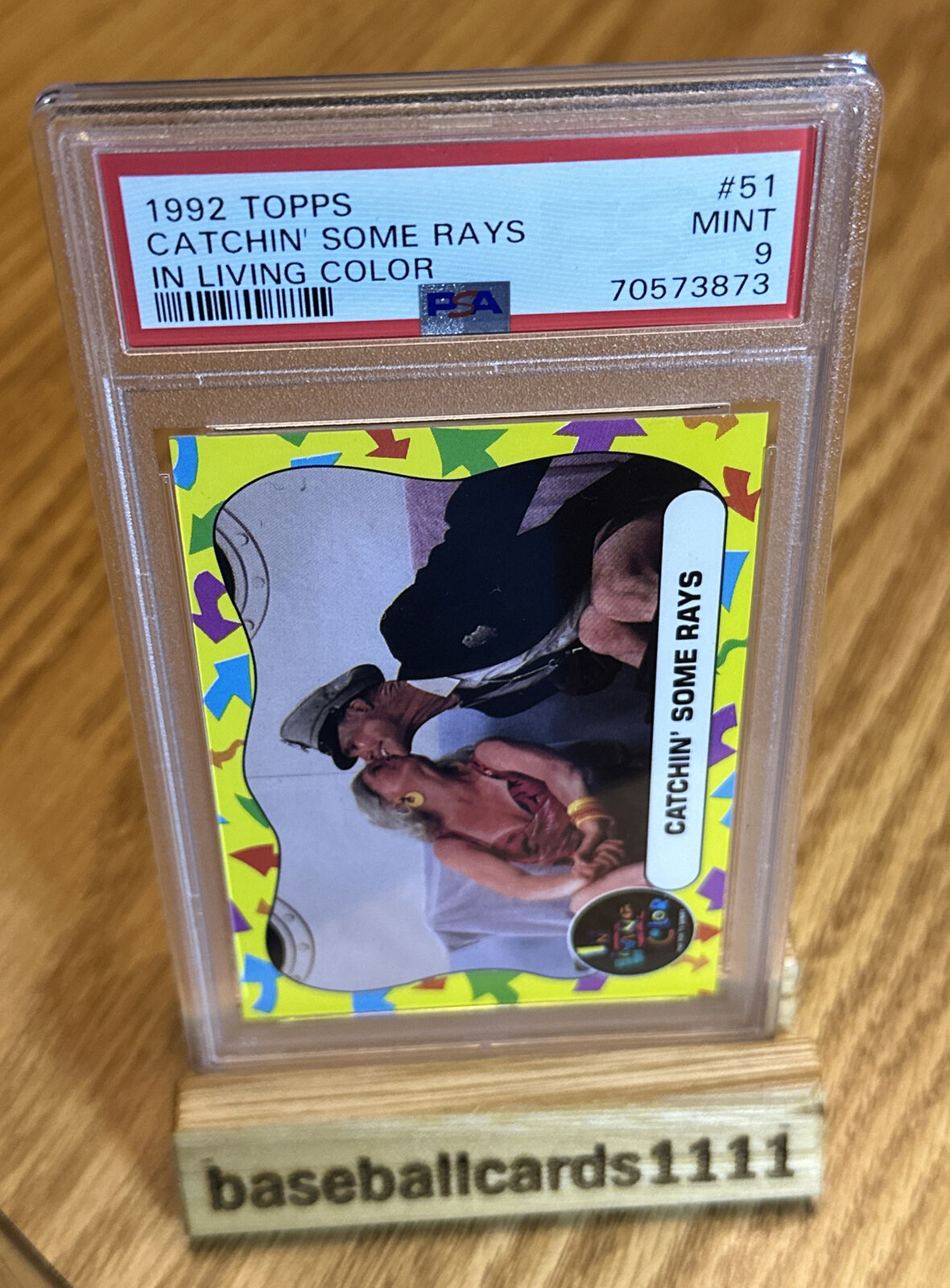 PSA 9 Jim Carrey 1992 In Living Color RC #51 Catchin’ Some Some Rays G20