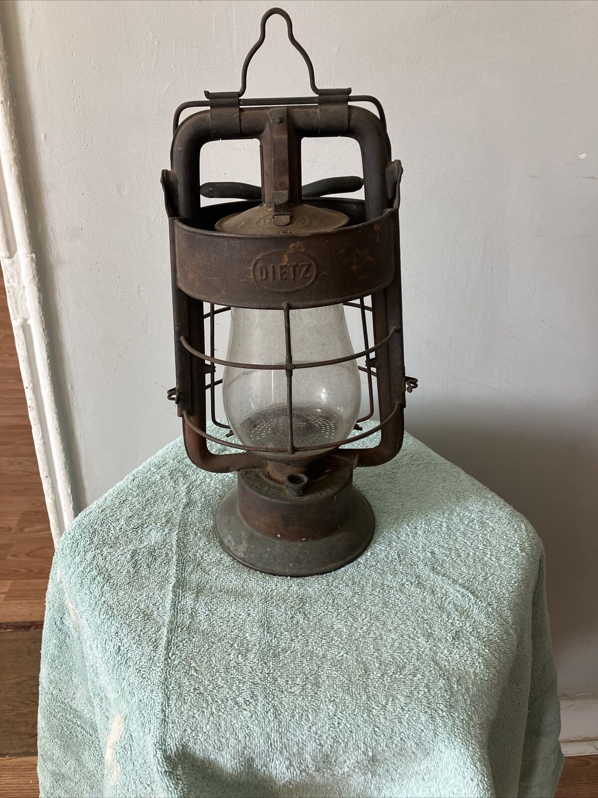 Antique Dietz King Fire Dep Lantern Kerosene Vintage