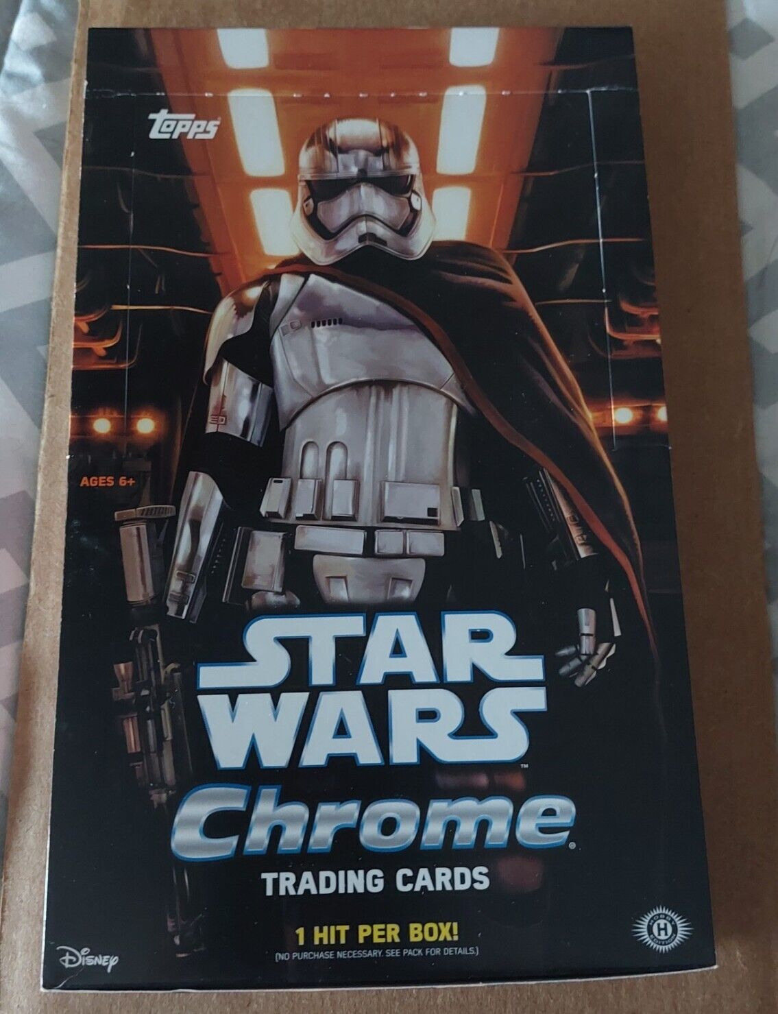 2016 Star Wars Force Awakens Chrome open card box w/24 sealed Hobby pack no Auto