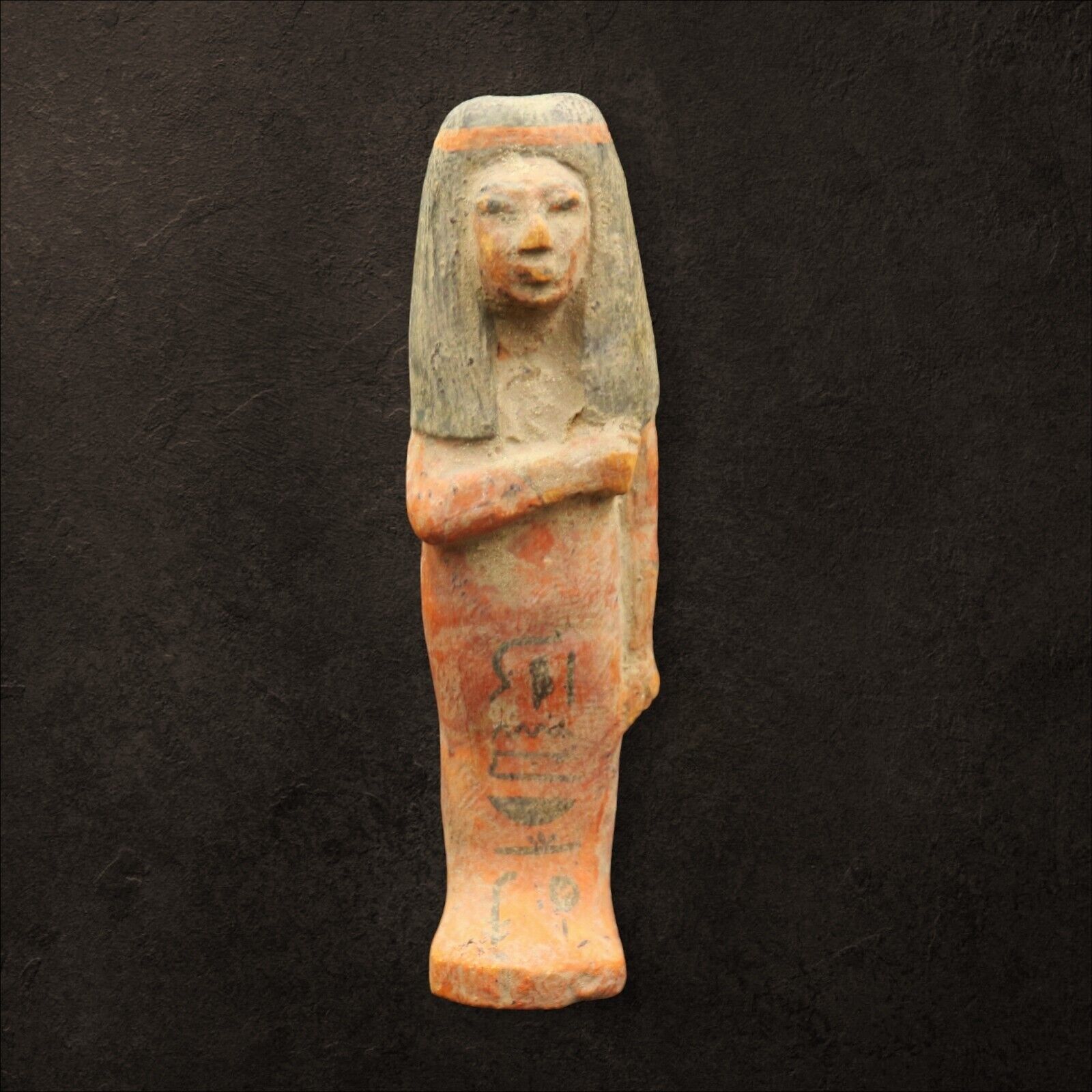 Very RARE Antique Wooden Statue of Ancient Egyptian Funerary Servant Ushabti