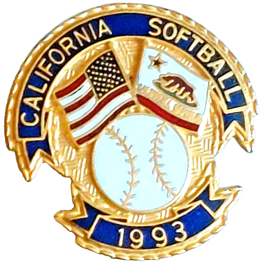 Softball 1993 CALIFORNIA SOFTBALL FASTPITCH Lapel Pin (050223)