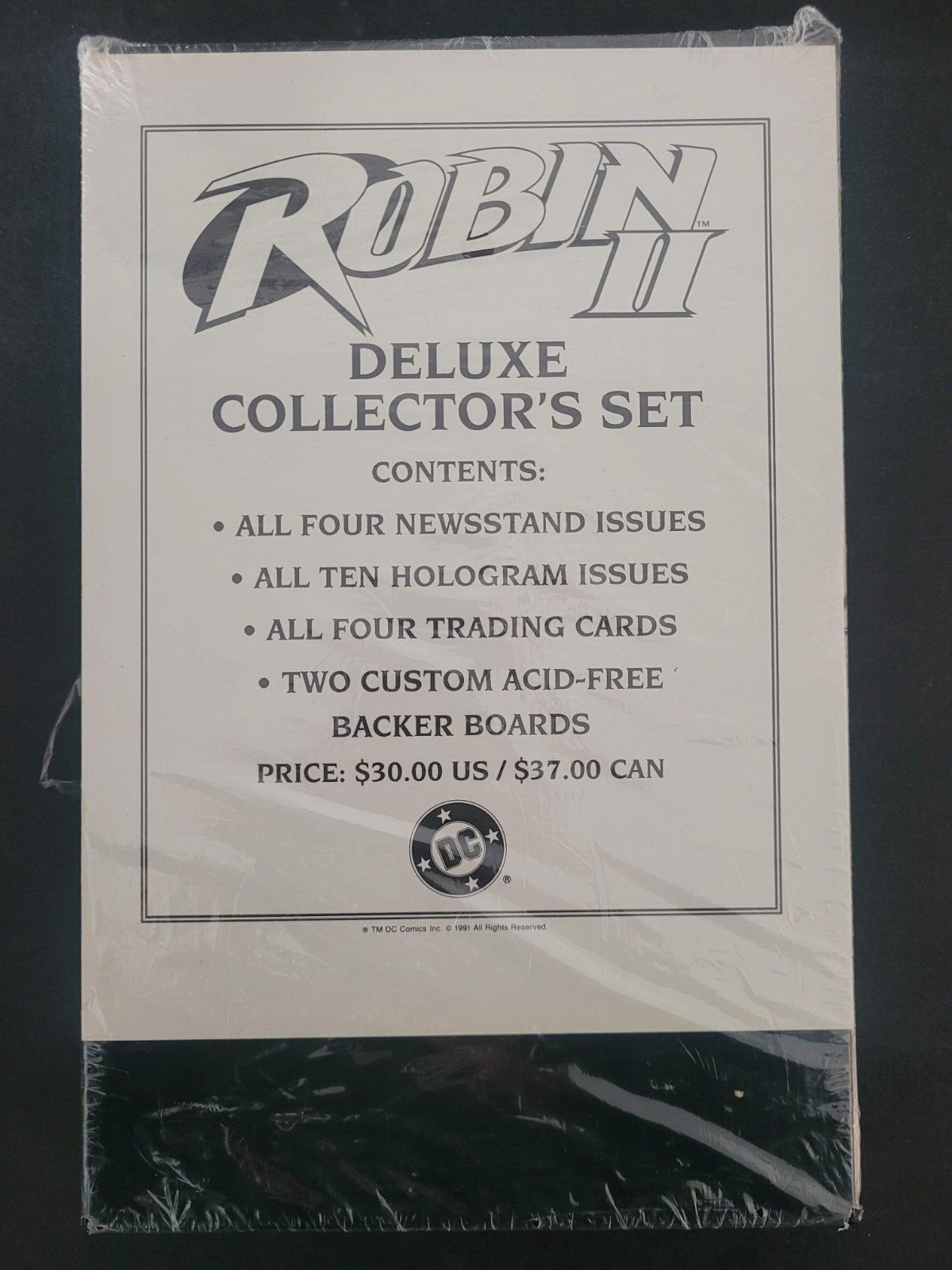 ROBIN II DELUXE COLLECTOR\'S SET SLIPCASE 1991 DC COMICS FACTORY SEALED NEW
