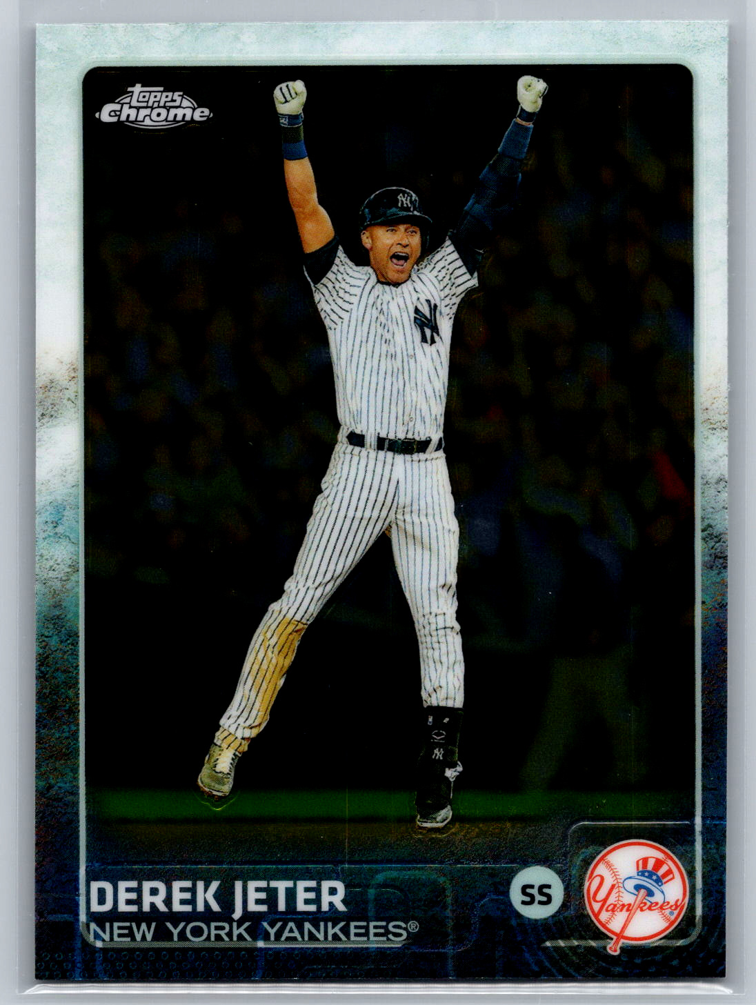 Derek Jeter 2015 Topps Chrome Base Set Card #1 New York Yankees
