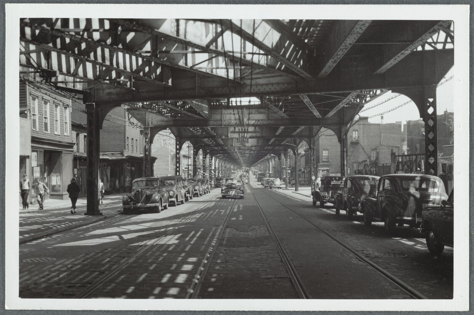Old 4X6 Photo, 1950's Myrtle Avenue near Grand Avenue, Brooklyn New York 5652748