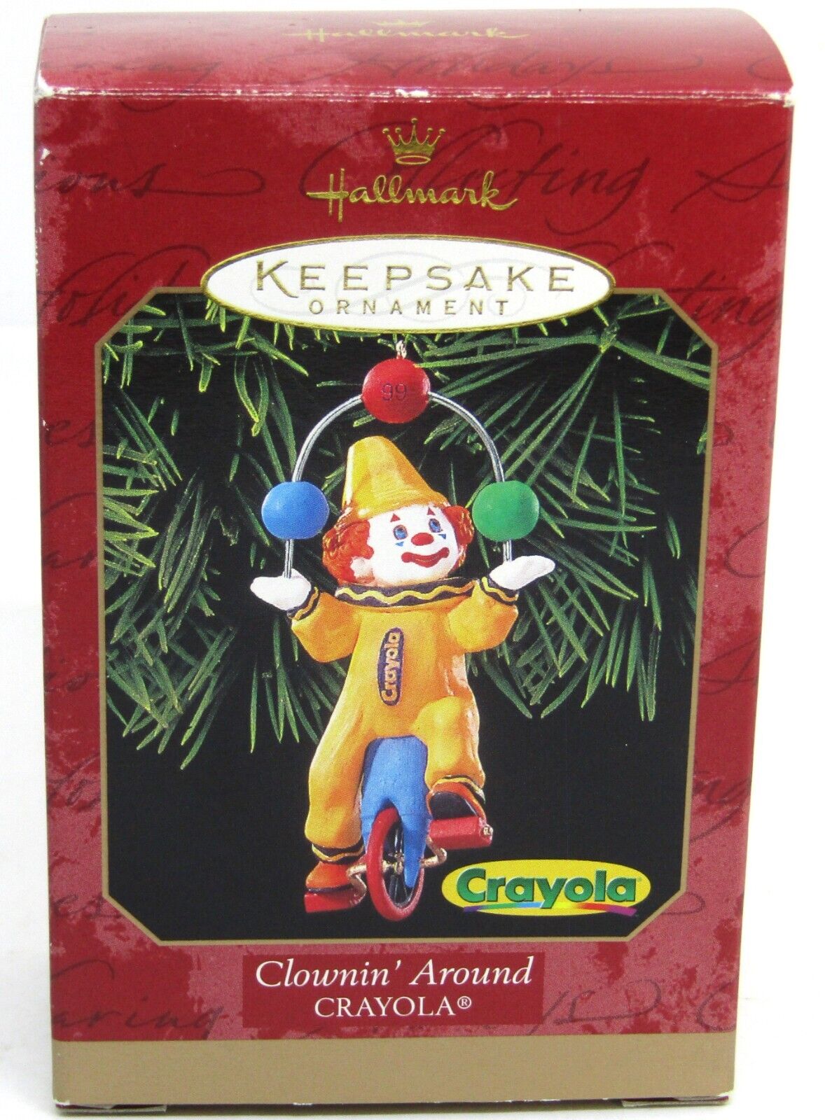 1999 Hallmark Keepsake Ornament ~ Clownin\' Around ~ Crayola Crayon ~ New In Box