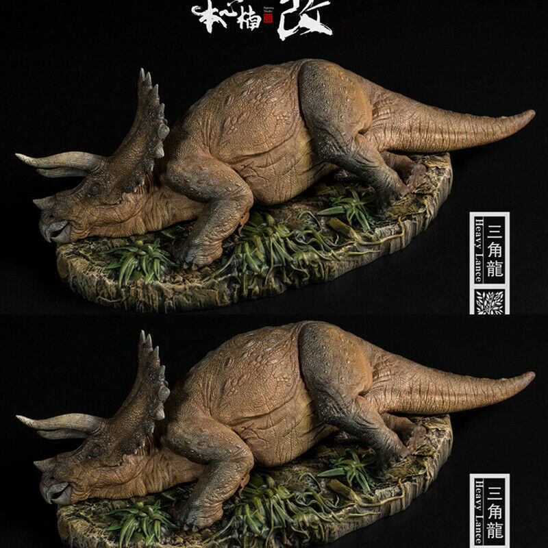 Sick Triceratops Sterrholophus Marsh Heavy lance Dinosaur Statue Resin Model