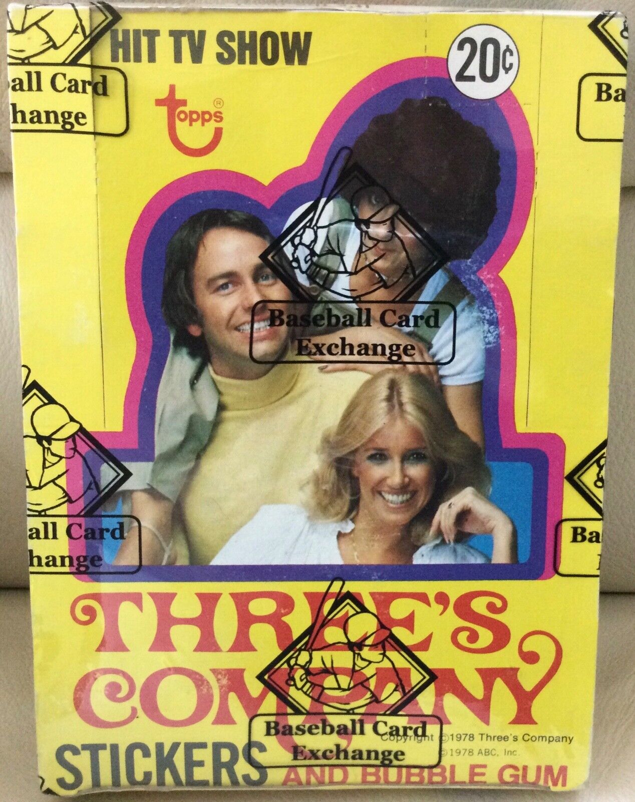 1978 Topps - Three's Company Unopened Sticker Box BBCE Authenticated