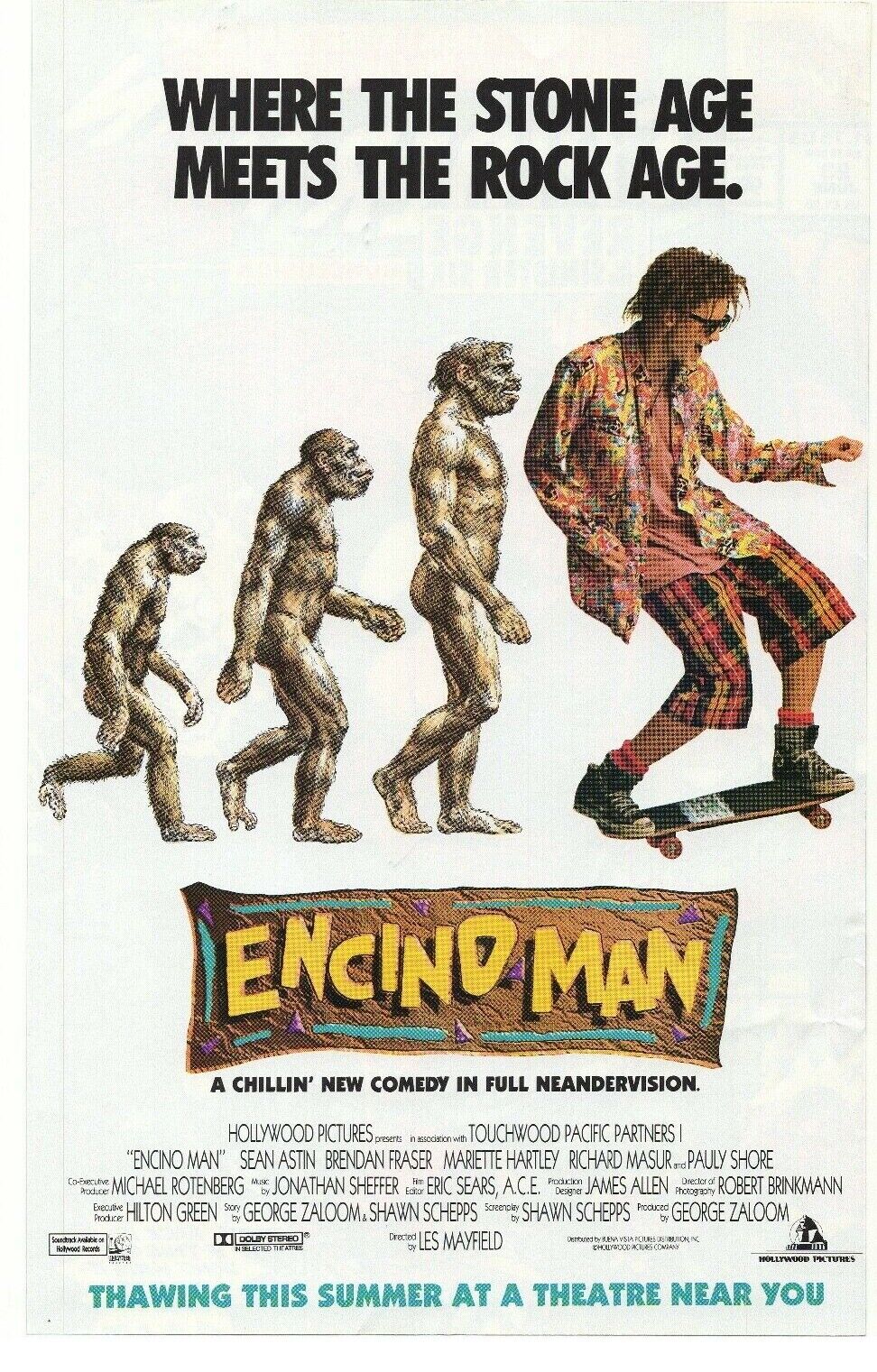 1992 Encino Man Movie Advertisement