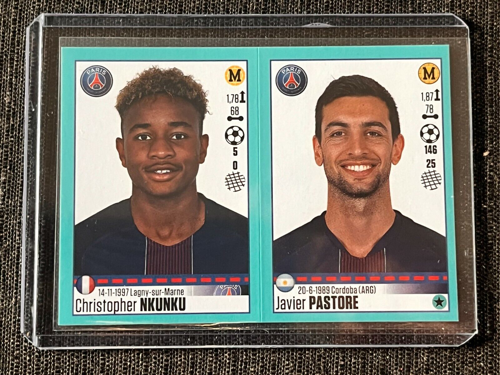 Sticker panini foot 2016/17 french issue christopher nkunku # 708 mint rookie