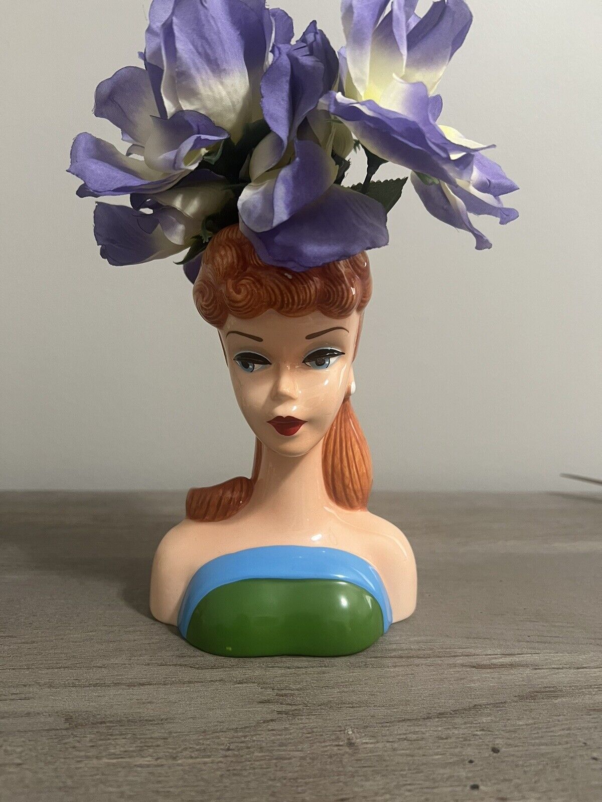 1994 Vintage Mattel 1963 Model Barbie Head Vase Figurine Object Great Condition