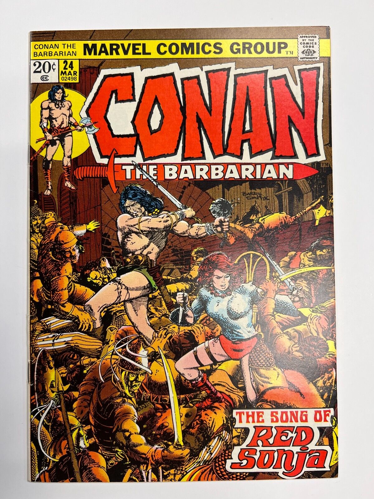 Conan The Barbarian #24 1st Full App Red Sonja Marvel Comics 1972 VF