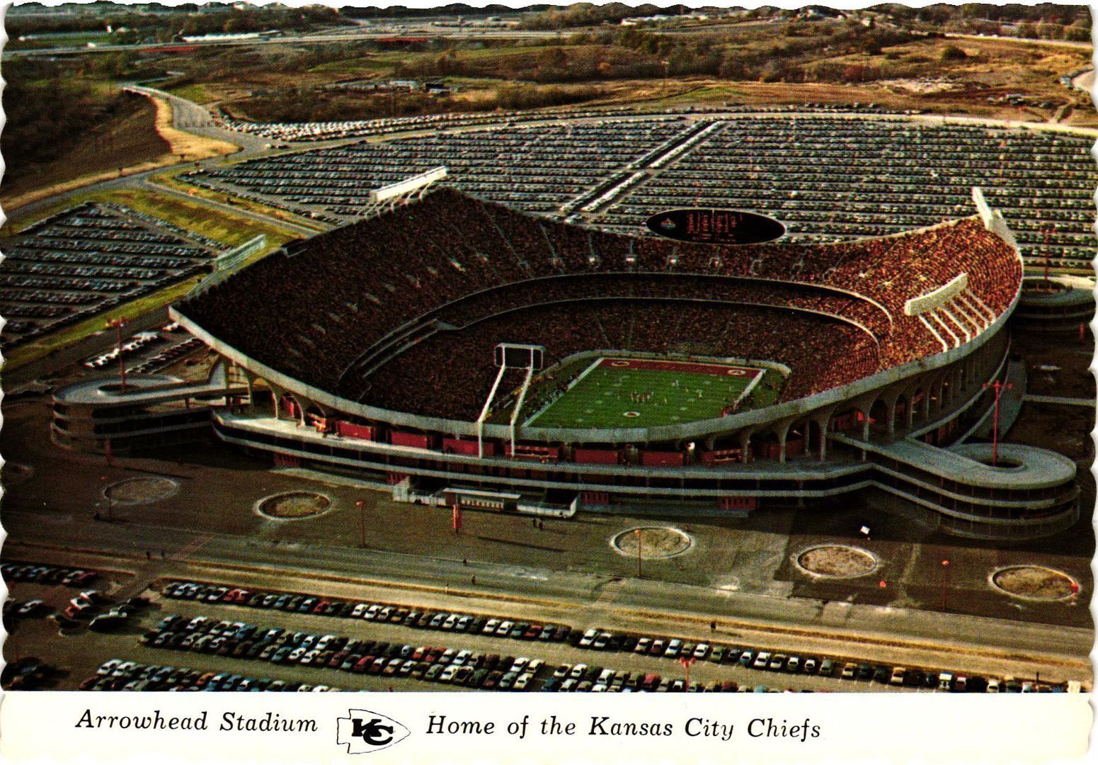 Vintage Postcard 4x6- Arrowhead Stadium, Harry S. Truman Sports  UnPost 1960-80s