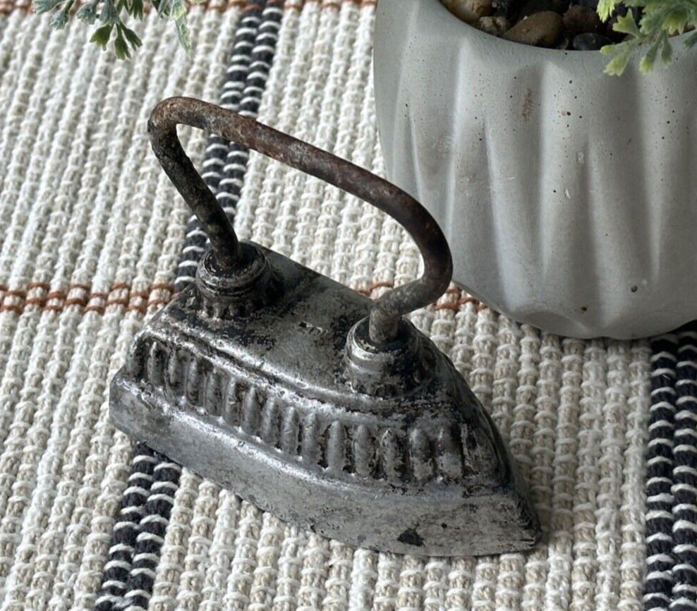 Rare Antique miniature iron metal iron small soviet iron