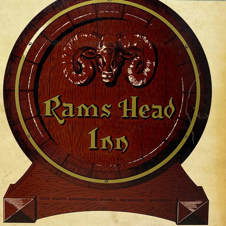1973 Rams Head Inn Hotel Restaurant Menu Kinnickinnic Avenue Milwaukee Wisconsin