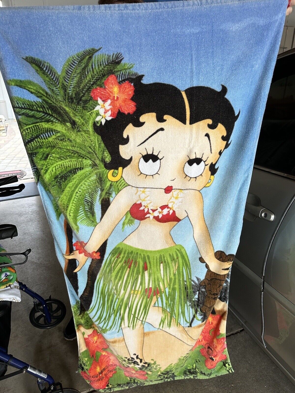 Vintage Betty Boop Beach Towel
