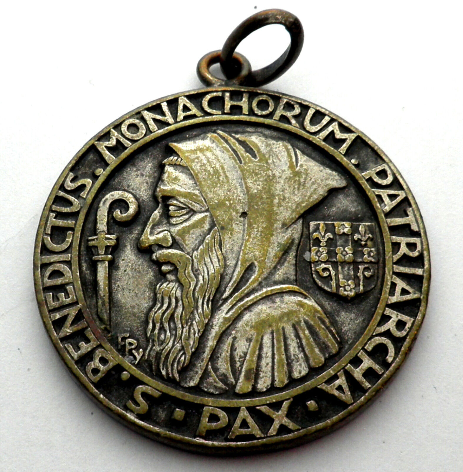 SAINT BENEDICTUS MONACHORUM PATRIARCHA PAX Evil Protection Medal 40.5mm. BB8