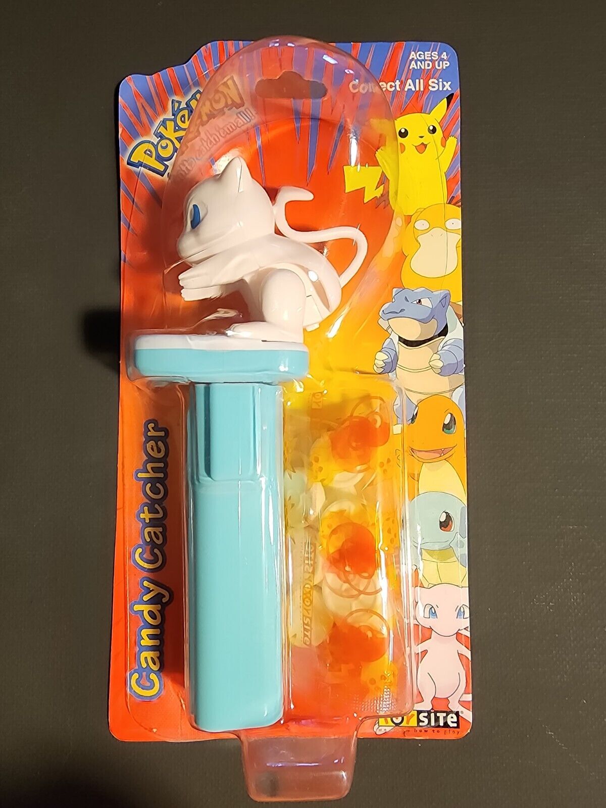Vintage 1998 BANDI Nintendo Pokemon MEW #151 Candy Catcher Dispenser