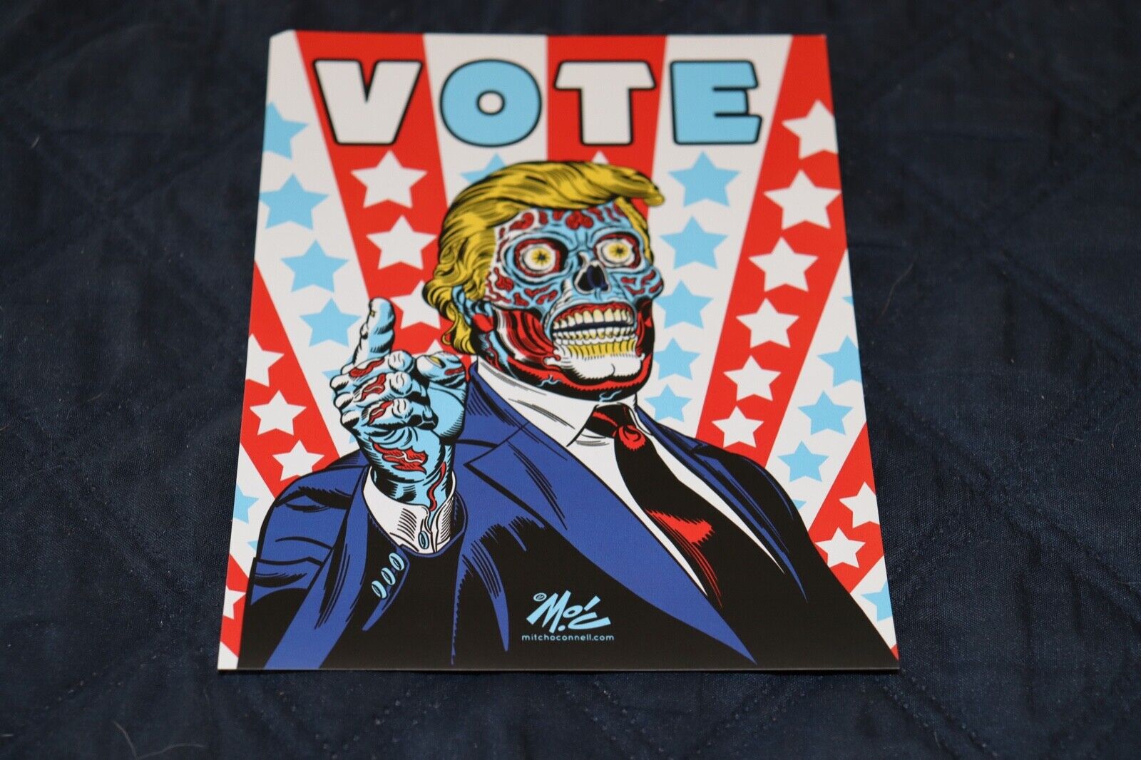 Vote - Mitch O\' Connell Artist - THEY LIVE Parody Trump Zombie Bumper Sticker