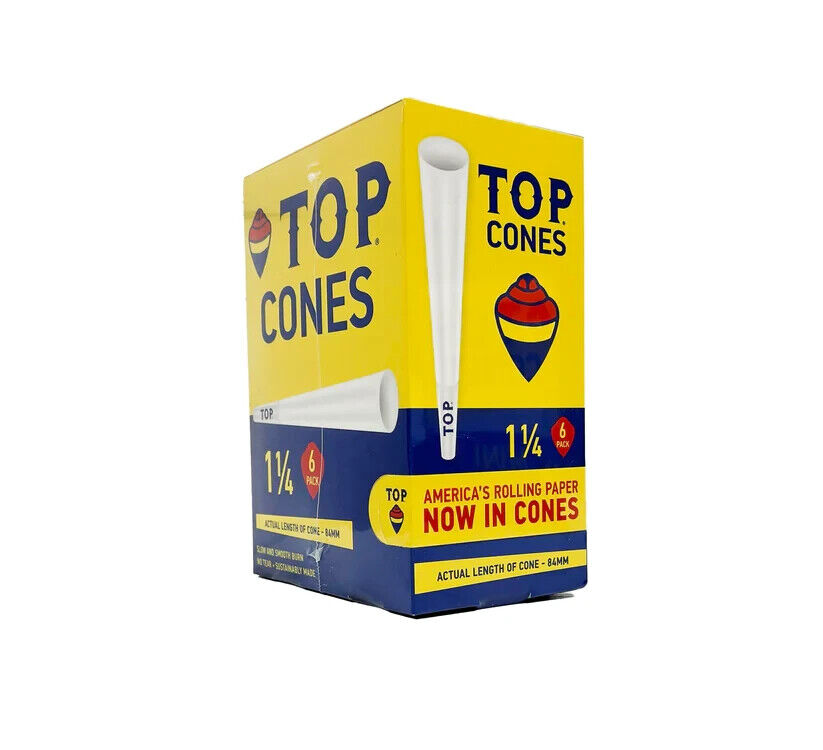 🟡💛TOP PRE-ROLLED CONE 1-1/4 6PK (1CT)